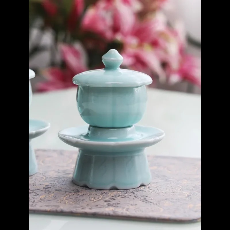 Celadon with Holy Water Cup Ce - Celadon Ceramic Cup 评论和价格