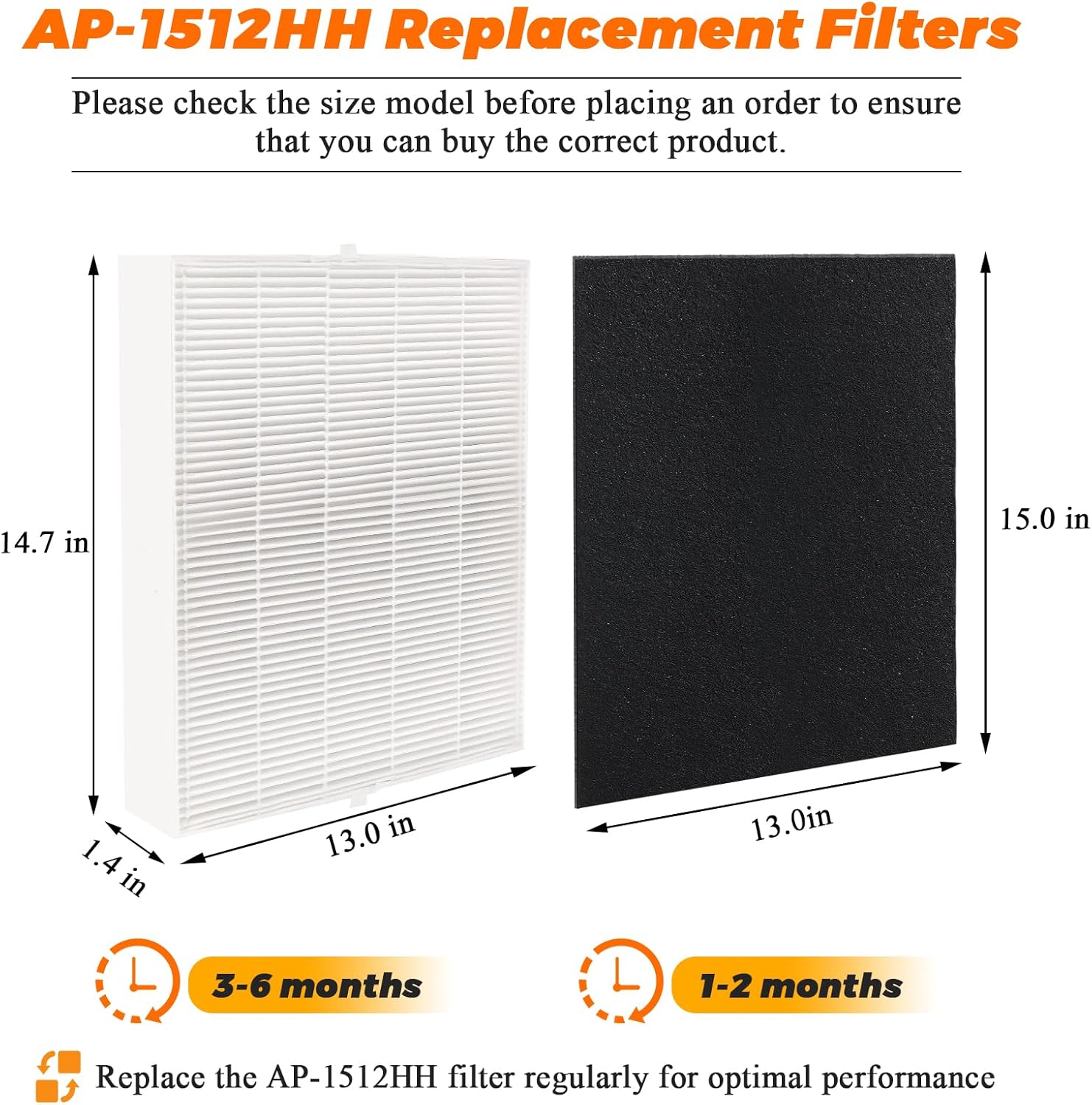 2 Pack AP-1512HH Replacement F - Coway Air Purifier Ap-1512Hh 评论和价格