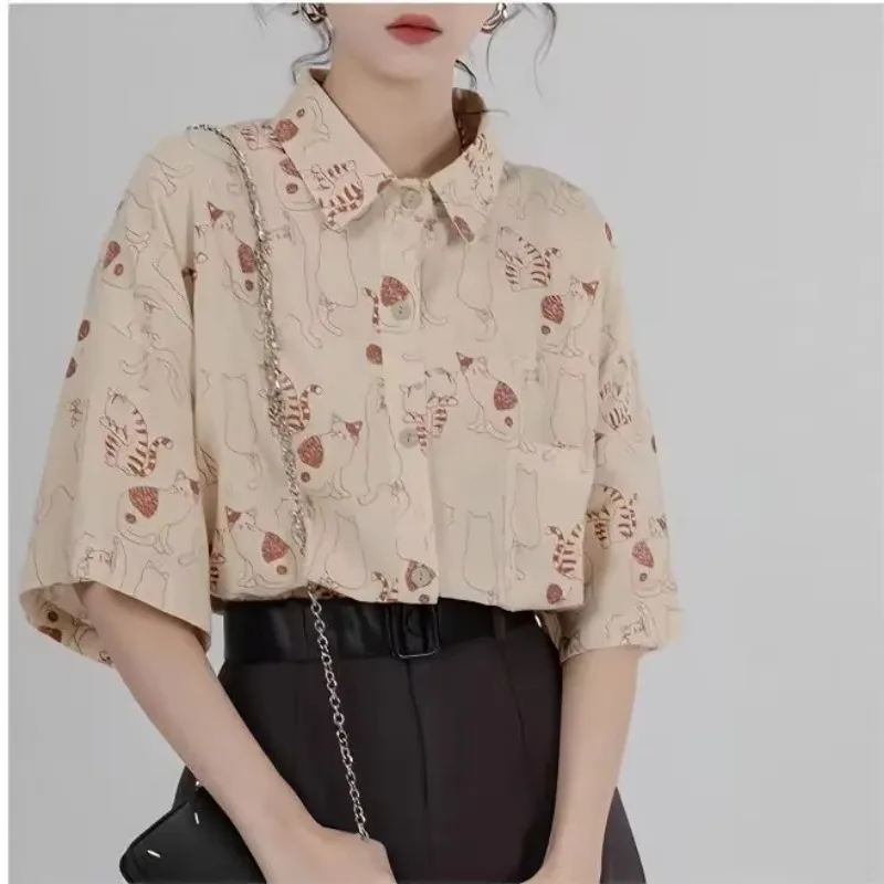 Shirts Women Corduroy Patch Po - Korean Student Lifestyle 评论和价格