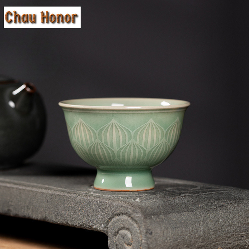 100ml Handmade Longquan Celado - Celadon Ceramic Cup 评论和价格