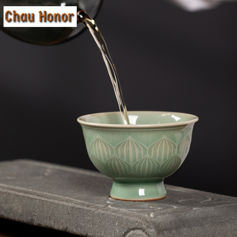 100ml Handmade Longquan Celado - Celadon Ceramic Cup 评论和价格