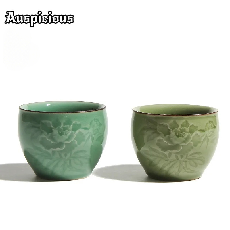 120ml Handmade Longquan Celado - Celadon Ceramic Cup 评论和价格