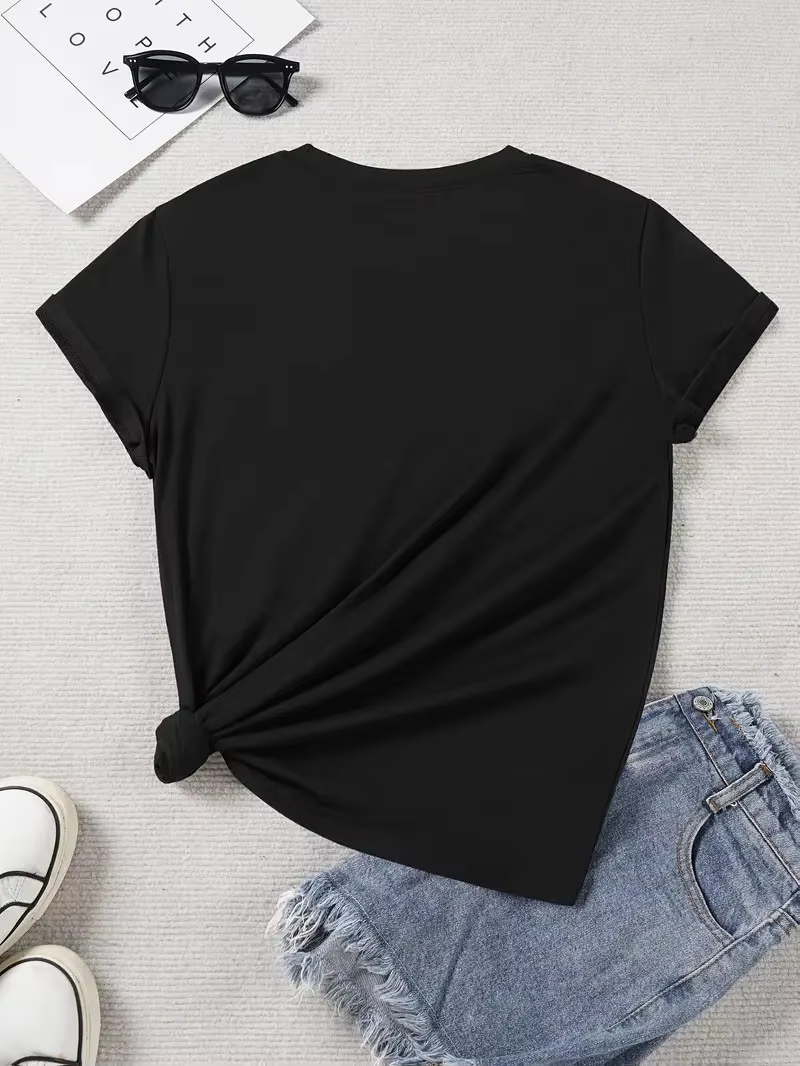 Women's T-shirt with A Illustr - Korean Pants Lifestyle 评论和价格