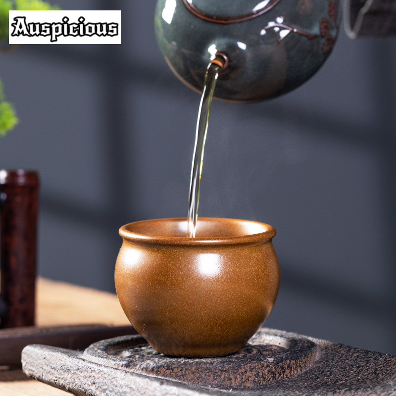 90ml Handmade Tea-dust Glaze C - Celadon Ceramic Cup 评论和价格