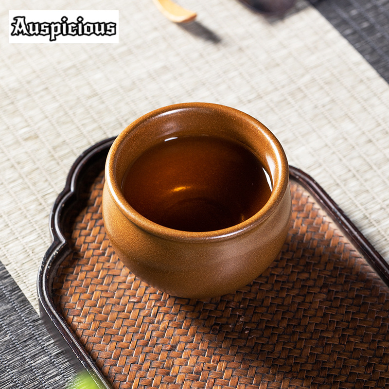 90ml Handmade Tea-dust Glaze C - Celadon Ceramic Cup 评论和价格